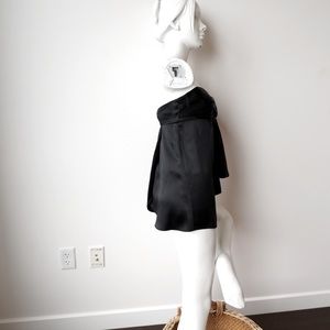 7 For All Mankind - 100% Silk Strapless Top in Black, Size Small (2/4)